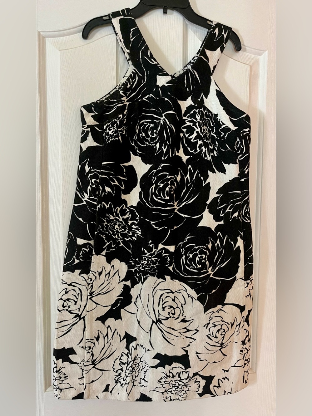 Just...Taylor Dress Black and White Floral